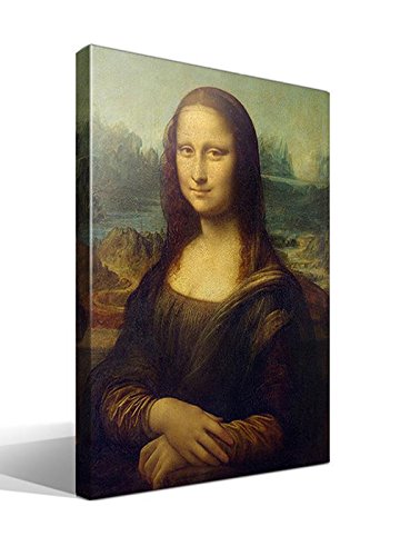 Quadro Tela Gioconda O Mona Lisa Di Leonardo Da Vinci - 55 Cm X 75 Cm