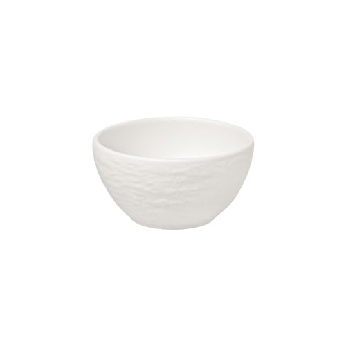 Villeroy & Boch - Manufacture Rock Blanc Ciotolina Per Salse, Elegante Ciotola Per Stuzzichini E Salse, Porcellana Premium, Per Lavastoviglie, Bianca