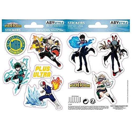 Abystyle - My Hero Academia - Stickers - 16X11Cm/ 2 Planches - Heros Villains
