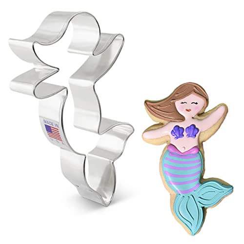 Formina Per Biscotti Stampo A Forma Di Sirena 11,4 Cm, Prodotto Negli Stati Uniti Da Ann Clark