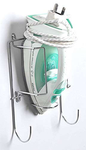 Handles And Ironmongery - Supporto Per Asse E Ferro Da Stiro, Per Montaggio Su Porta O Parete, In Cromo Lucido