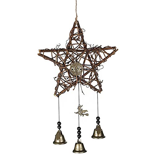 Cenpek Campane Da Strega, Stile Vintage, Con Campanelle A Forma Di Luna E Dea, Per Decorazione Wiccan, Con Esagono Di Protezione Per La Famiglia E Gli