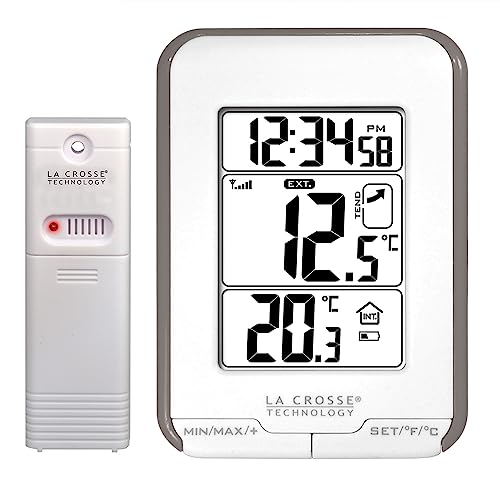 La Crosse Technology Ws6810 Stazione Di Temperatura Interna/Esterna -Bianco E Tortora