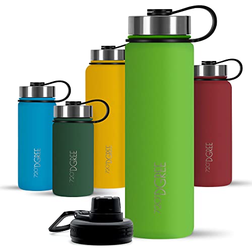 720°Dgree Borraccia Termica 350Ml "Nolimit" - Bottiglia Acqua Termiche In Acciaio Inox - Senza Bpa - Borracce Perfetto Per Bevande (410Ml) Calde, Fred