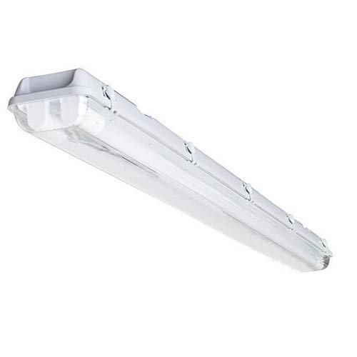 Plafoniera Stagna Per Doppio Tubo Neon Led G13 2 Tubi 60 Cm Life 39.Pfl0206