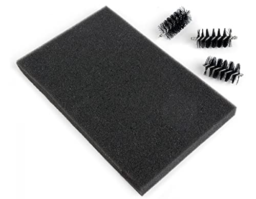 Sizzix 660514 Brush & Foam Pad Per Fustelle Wafer-Thin, Acciaio Inossidabile, Bianco, 11.4 X 17.8 X 3.2 Cm