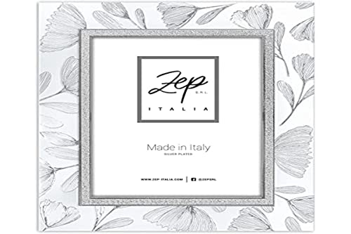 Zep Srl Cornice Siracusa Da Tavolo In Silver Plated Per Foto 13X18, Posizionabile Orizzontalmente. Placcata Argento. Made In Italy