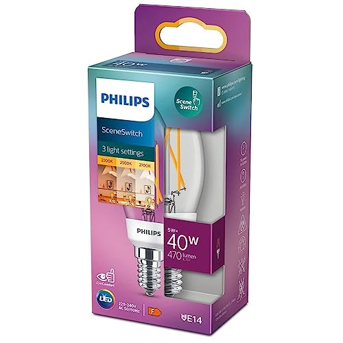 Philips Ledclassic Sceneswitch 40W E14 B35, War