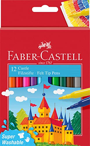 Faber-Castell 554201 Pennarello Castle, Confezione Da 12 Pezzi