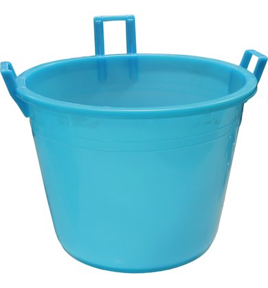 Plastime "Mastello Lario Vasca Con 3 Manici, Blue, 65 L