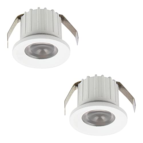 Sigmaled Lighting - Mini Spot Led 3W - Dimmerabile - 300Lumen - Luce Naturale 4000K - Faretto Da Incasso Tondo - Alimentato 220V/240V Ac - Pack 2 Spot