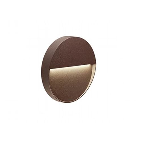 Faretto Segnapassi A Semi Incasso Da Esterno A Led Piccolo Sovil Geo Round Marrone