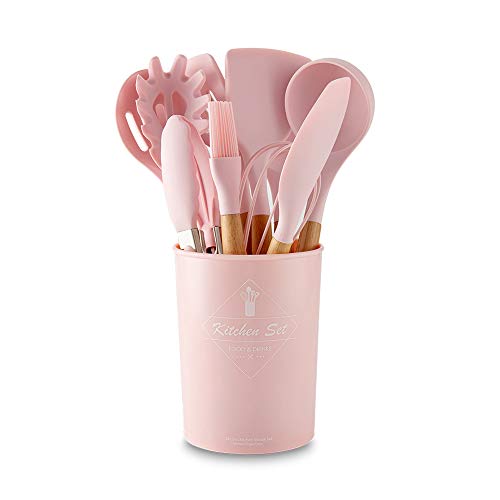Voanzo Accessori Da Cucina Rosa, Denser, Leaky, Spatola, Leaky Shovel, Soup Spoon, Noodles, Flat Spoon, Spatula, Brush, Eggbeater, Food Clip.