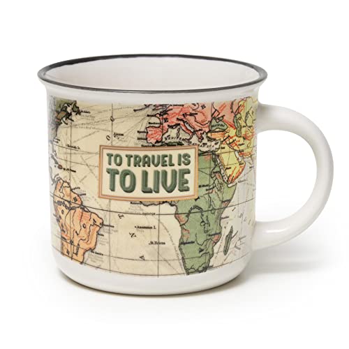 Legami Cup0046, Cup Puccino, Tazza In Porcellana New Bone China, Tema Travel, Take A Break Collection, Capacità 350 Ml, Lavabile In Lavastoviglie, Uti