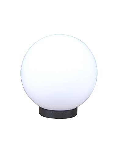 Velamp Sfera Apolux Sph200 Globo, Lampione Per Esterno, 200Mm, Attacco E27, Compatibile Led, Impermeabile Ip44, Per Giardino, Parchi, Condomini, Terra