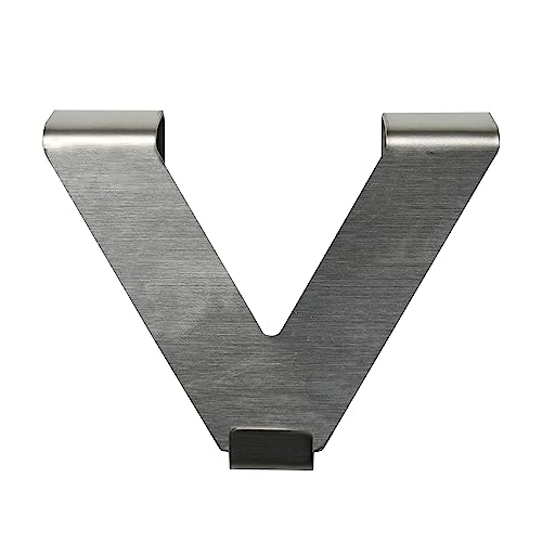 Gardinia Gancio Decorativo A V, Decorazione Per Porte E Finestre, Adatto Per Tende A Pacchetto, Tende E Tendaggi, Aspetto Acciaio Inox, Confezione Da
