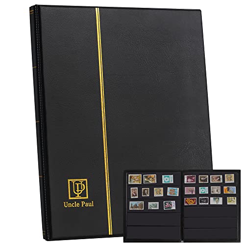 Album Per Francobolli Con 120 Tasche - Porta Francobolli In Pelle Di Dimensioni Miste Libro Portaoggetti Per Valuta Banconote Carta Piegante Banconote