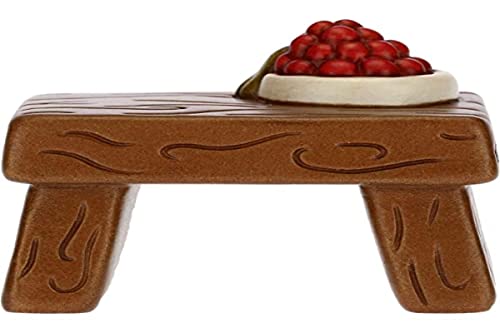 Thun - Statuina Presepe Tavolo Con Frutta - Decorazioni Natale Casa - Linea Presepe Classico - Ceramica - 6,2 X 4,2 X 5,5 H Cm