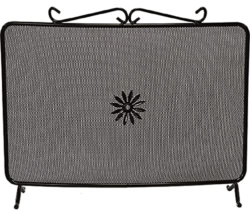 Parascintille Ferro Battuto Curvo 60X45H Cm