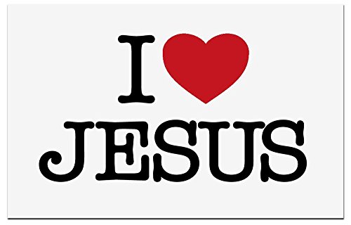 Mamemi Adesivo Per Auto I Love Jesus