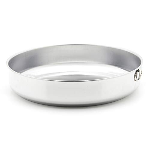 Steel Pan Tortiera, Stainless Steel, Argento, 28 Cm