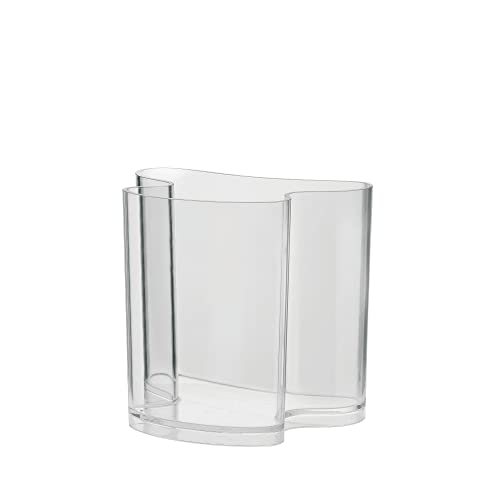 Guzzini - Home, Isola, Vaso Da Arredo Portariviste - Trasparente, 34 X 22,8 X H31 Cm - 28930000