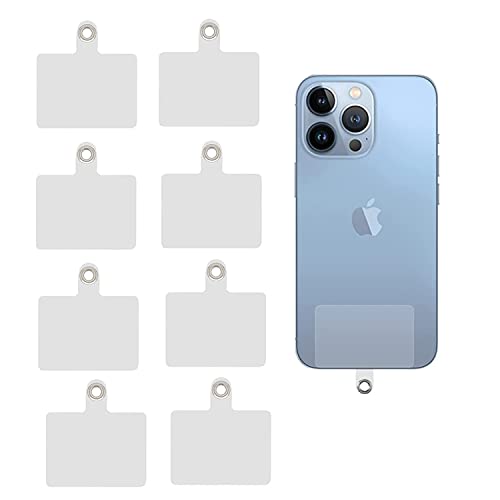 Toppa Per Cordino Cellulare,8 Pezzi Trasparente Patch Per Cordicella Per Telefono Patch Cordino Telefono Riutilizzabili Patch Di Ricambio Per La Maggi