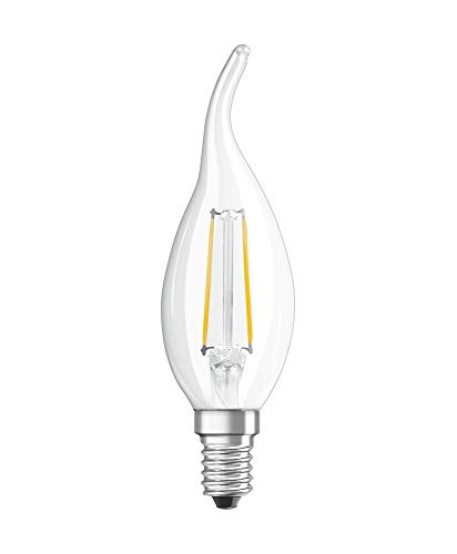 Osram Led Retrofit Classic Ba Lampadina Led, Attacco: E14, Bianca Calda, 2700 K, 2.50 W, Equivalenti A 25 W, Led Retrofit Classic Ba, Chiaro, Taglia U