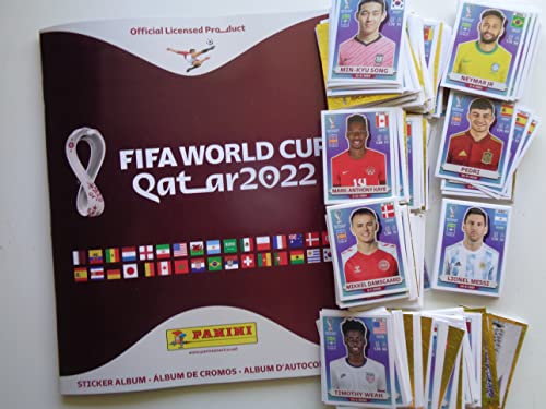 Panini Coppa Del Mondo Qatar 2022 Collezione Completa Di Adesivi 670 + Album 🔥, Bianco