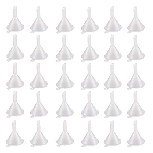 Qweri Imbuto, Set Di 30 Imbuto Piccolo, Imbuto Plastica Cucina, Mini Imbuto Da Viaggio, Piccolo Plastica Trasparenti Mini Imbuti, Imbuto Per Riempire