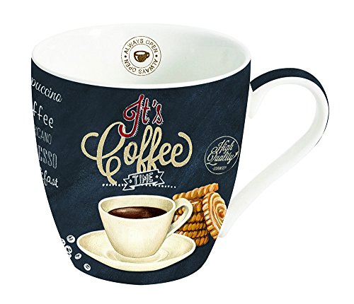 Easy Life World Of Cheese Tazza, Porcellana, Multicolore, 12 X 9.5 X 10 Cm