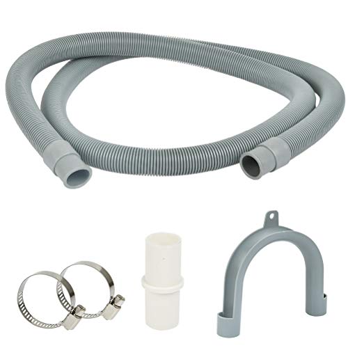 Fororeh Prolunga Tubo Di Scarico Per Tubo Lavatrice, 1,5 M (Tubo Di Prolunga, Raccordo Diritto, Diametro Interno 20 Mm)