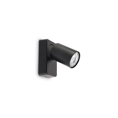 229010 Rudy Ap1 Nero, Applique, Ideal Lux