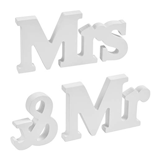 Fororeh Scritte In Legno Mr & Mrs, Mr& Mrs Decorazioni Matrimonio, Promessa Di Matrimonio Addobbi Mr & Mrs, Matrimonio Decorazioni Tavolo, Decorazione