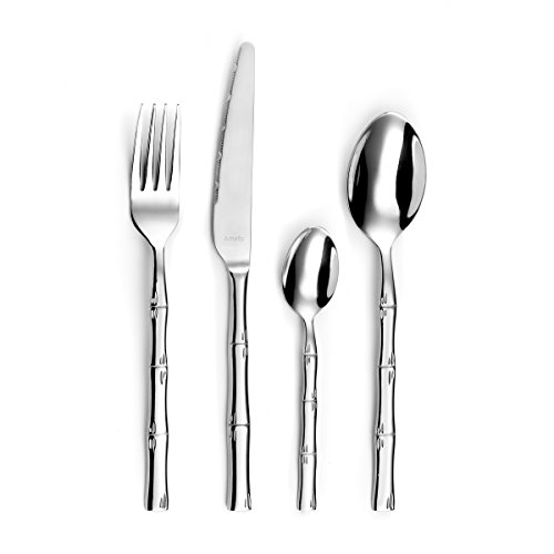 Amefa 413100Af20C40 - Set Di 24 Posate Per 6 Persone, In Acciaio Inossidabile, 13,7 X 7 X 26 Cm