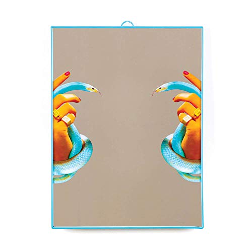 Seletti Wears Toiletpaper Plastic Mirrors Specchi, Grande/Hands With Snakes