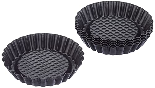 Original Kaiser Classic Stampi Crostatine, Nero, 10Cm, 6 Pezzi