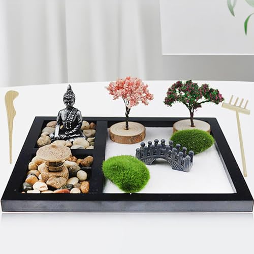 Suq Accessori Per Giardino Zen, Decorazioni Sandbox, Miniature Mini Giardino Zen Da Tavolo, Decorazione Accessori Da Giardino In Miniatura, Kit Di Orn
