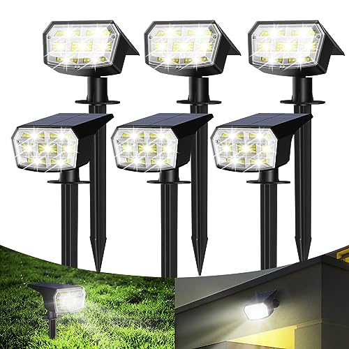 Faretti Solari A Led Da Esterno, 59 Led Lampade Solari Da Giardino 3 Modalità Luci Solari Da Giardino Potenti Ip67 Resistente, Faretti Solari Da Giard