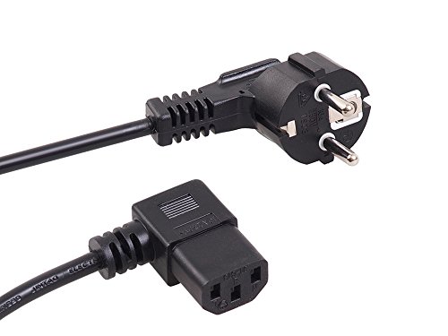 Maclean Cavo Alimentazione Angolare 3Pin Presa Eu Standard (5M)