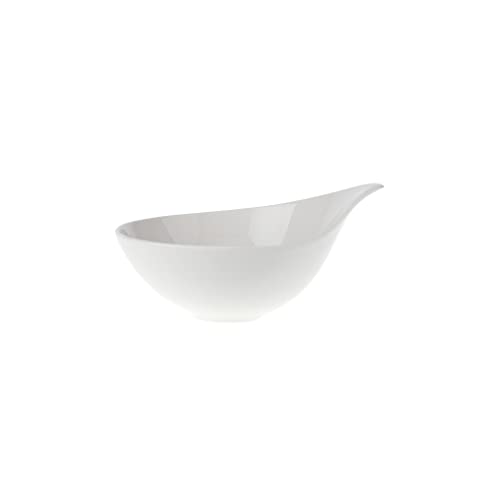 Villeroy & Boch Flow Ciotolina Da Dessert, Porcellana Premium, Bianco