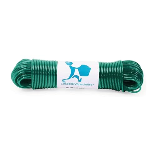 Stendibiancheria 50 Metri Con Anima In Acciaio - Made In Holland - Resistente Alle Intemperie E Lunghissimo - Stendibiancheria Antiscivolo Per Casa E