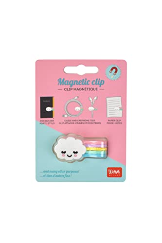 Legami - Clip Magnetica, 4,8X3,3 Cm, Set Di Clip Chiudi Pacco, Ideale Per Tenere I Cavi Ordinati, Fissare La Penna Al Taccuino, Tenere Uniti Gli Auric