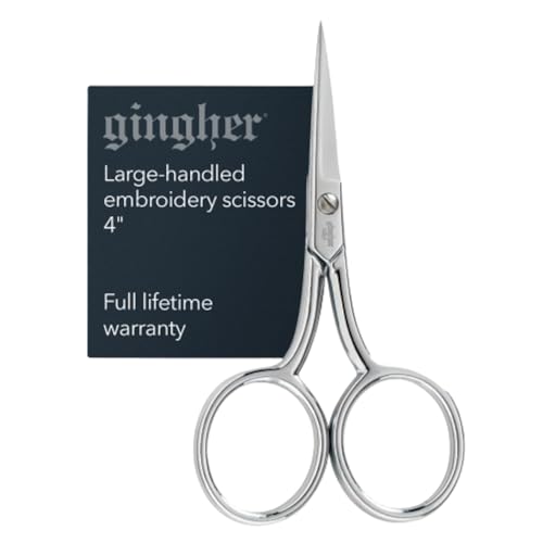 Gingher 4 Pollici Grande Manico Ricamo Forbici (01-005271)