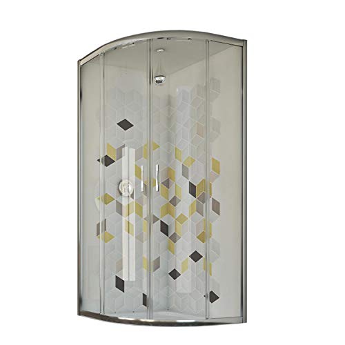 Idralite Box Doccia Semicircolare 90X90 Cm H198 Trasparente Mod. Evolution