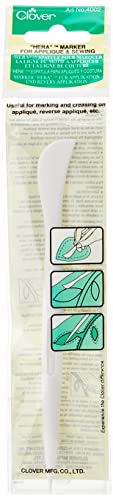 Clover Hera-Pennarello Per Applicazioni E Cucito, Bianco, 1