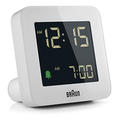 Reloj Digital Blanco Lcd 7,5X7,5X4,5Cm