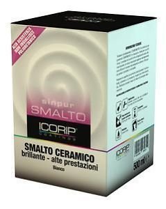 Smalto Smalti Ceramico Brillante Per Verniciatura Sanitari Bianco 0,500Lt