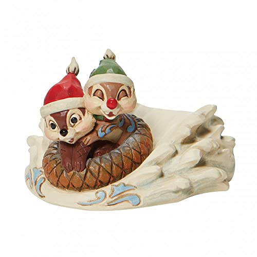 Enesco Disney Traditions - Piattino Da Slittino, Motivo: Chip N' Dale