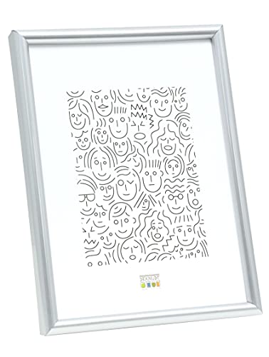Deknudt Frames S011D1 18 X 24 Cornice Grigio Argento Resina